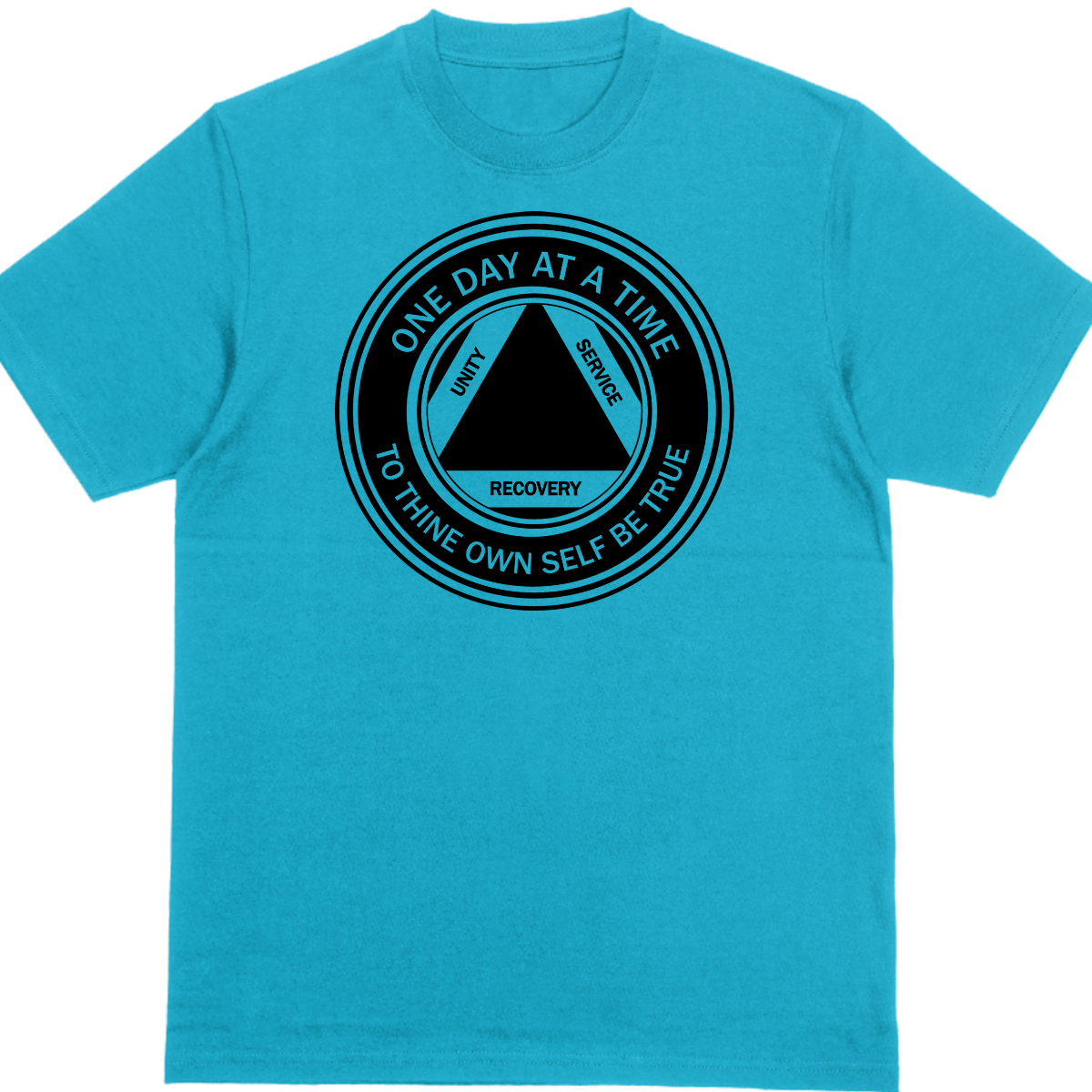 AA symbol to thine own self be true, heather red
